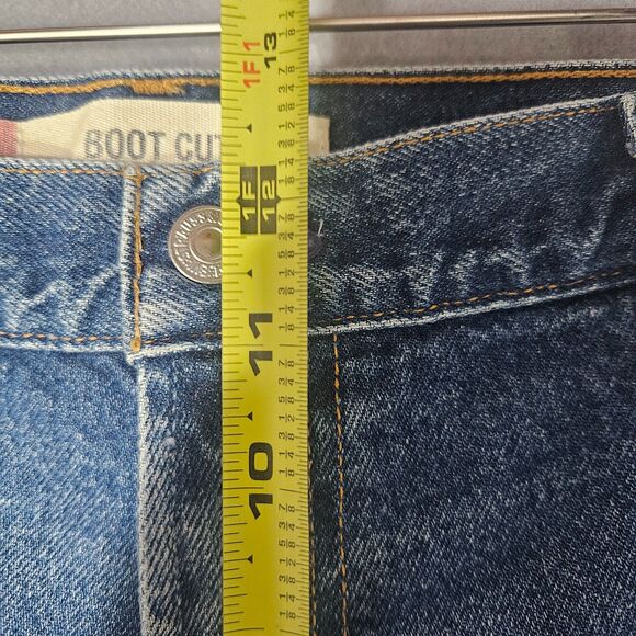 2003 VTG Levi's 517 Bootcut 36X29 Faded Thighs Zip Fly Distressed Hems Mexico - Picture 8 of 13
